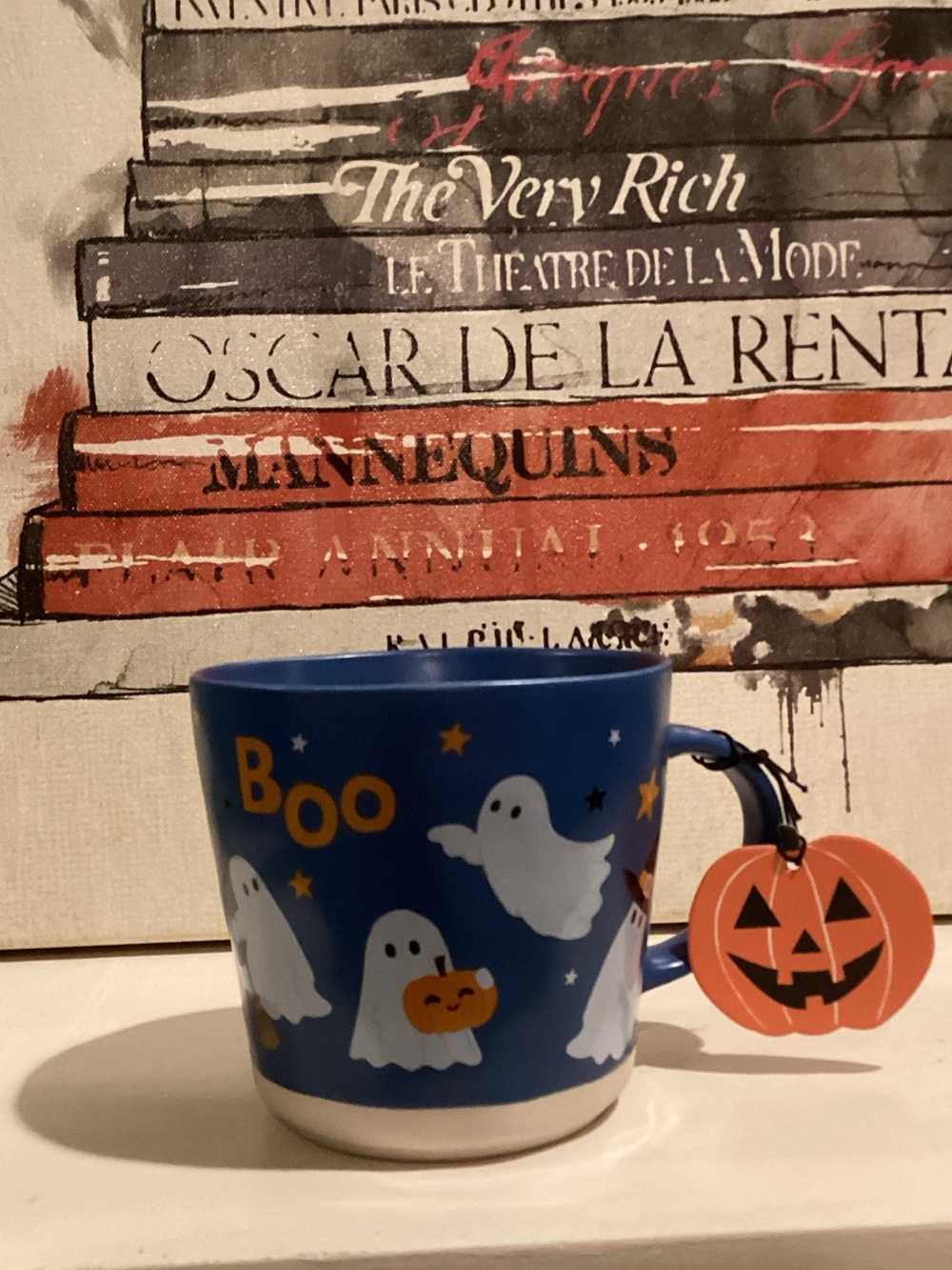 Adorable Blue Halloween Ghost Mug 👻